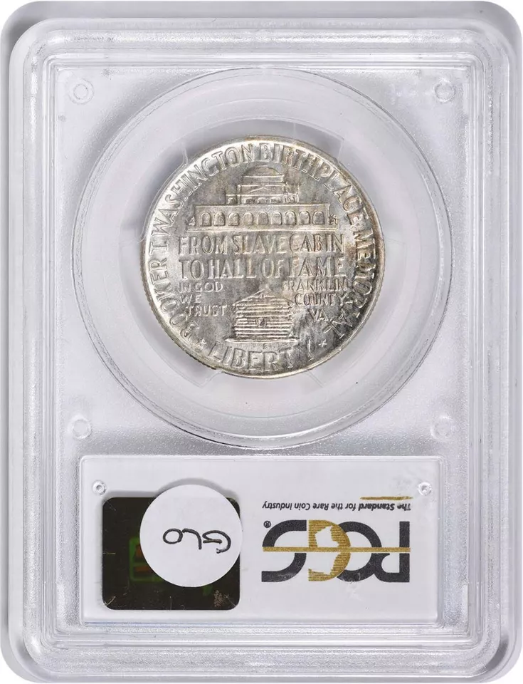 Washington (Booker T.) Commemorative Half Dollar 1948-S MS66+ PCGS (CAC) - Image 2 of 2