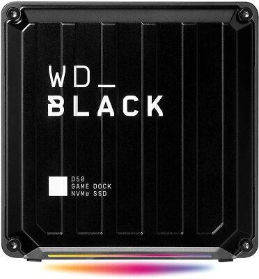 WD_BLACK D50 Game Dock 2 TB (2x Thunderbolt 3 Anschlüsse, DisplayPort 1.4, 2x US