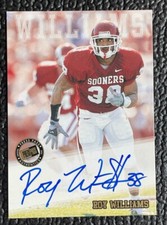 ?ROY WILLIAMS 2002 PRESS PASS ON CARD AUTOGRAPH ROOKIE CARD!?COWBOYS! SOONERS!. rookie card picture