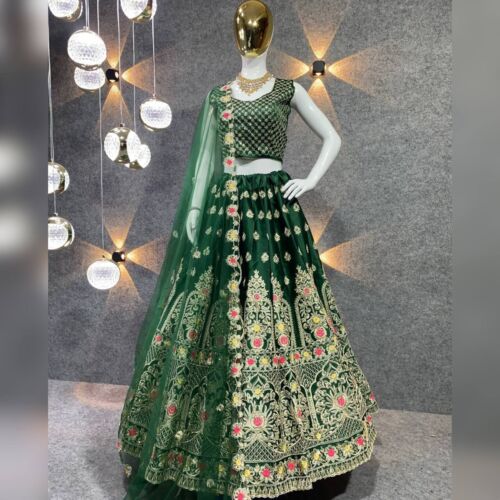 Fête Mariage Vêtement Designer Indien Mariage Bollywood Lehenga Choli Lazzari - 第 1/7 張圖片