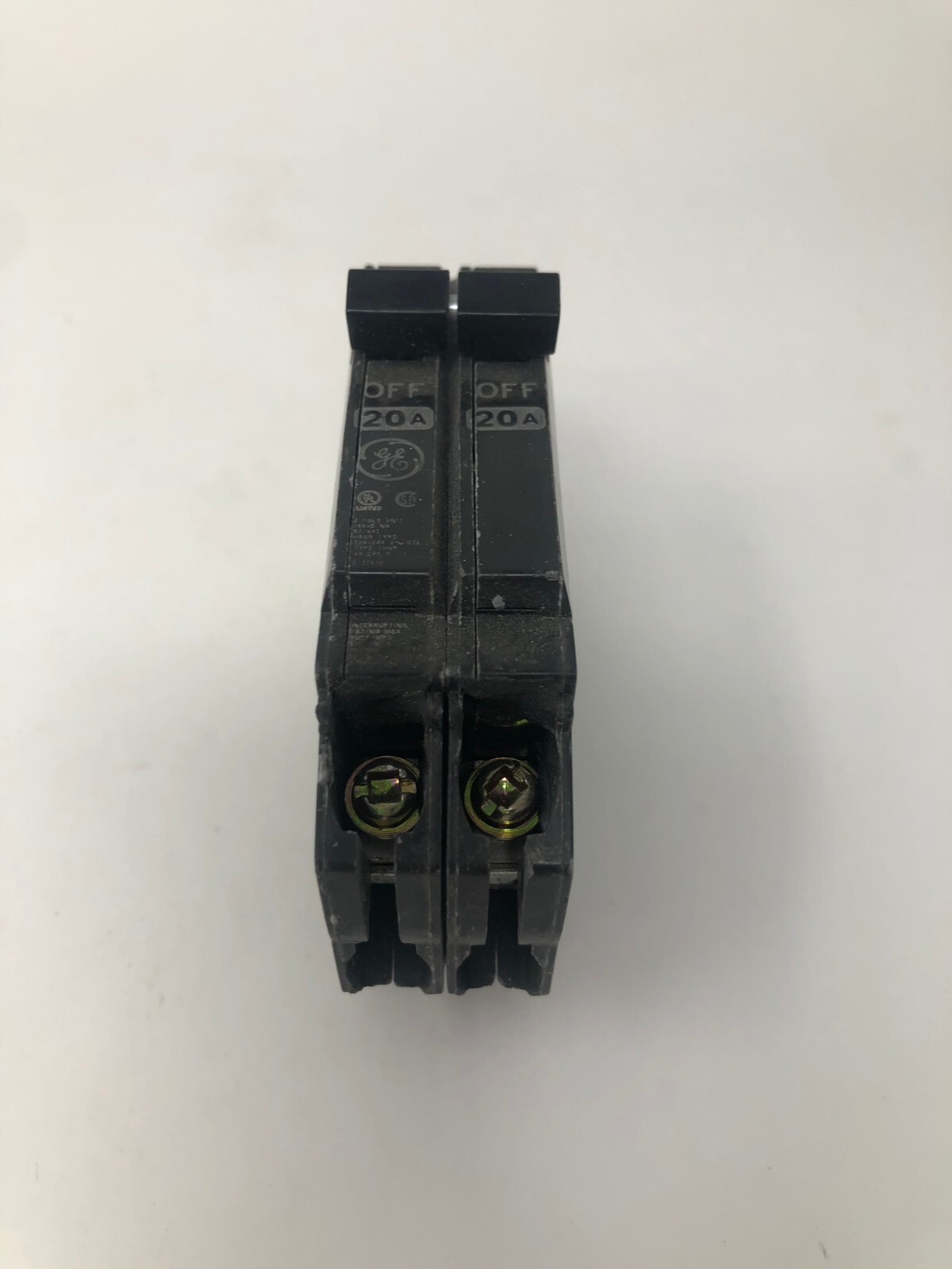 GE THQP220 20-Amp 2-Pole 240-Volt Plug-In Circuit Breaker – Thin Design For Load Centers