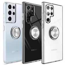 Ring Clear Case Cover,Screen Protector For Samsung Galaxy S22 S21+ Ultra,Plus 5G