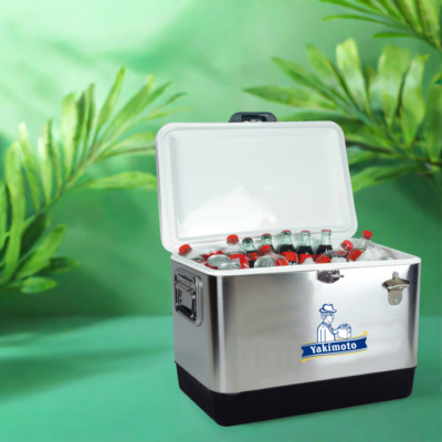Yakimoto 80 Cans Leakproof Insulated Cooler Ice Chest Ice Bucket for Camping