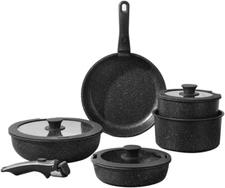 Pots and Pans Set, Nonstick Detachable Handle Cookware Set, Induction Kitchen Co
