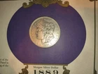 1889 Morgan Dollar Silver ---- US Silver Dollar Collection with stamp