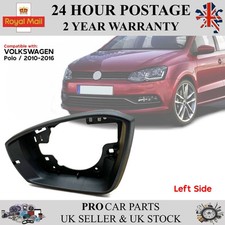 VW Polo 2010-2016 Side Wing Mirror Frame Trim Left N/S 6R0857601B