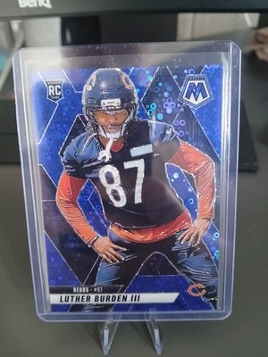 2025 Panini Mosaic Luther Burden #383 Blue Disco Prizm 27/99 Rookie Bears RC
