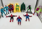 LOT OF 10 Vintage Toy Biz Famous Covers Action Figures Thor Spiderman Dr Doom