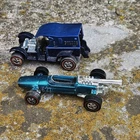 Hot Wheels Redline Lot Of 2 Brabham Repco F1 Aqua 1969 Paddy Wagon Original 1970