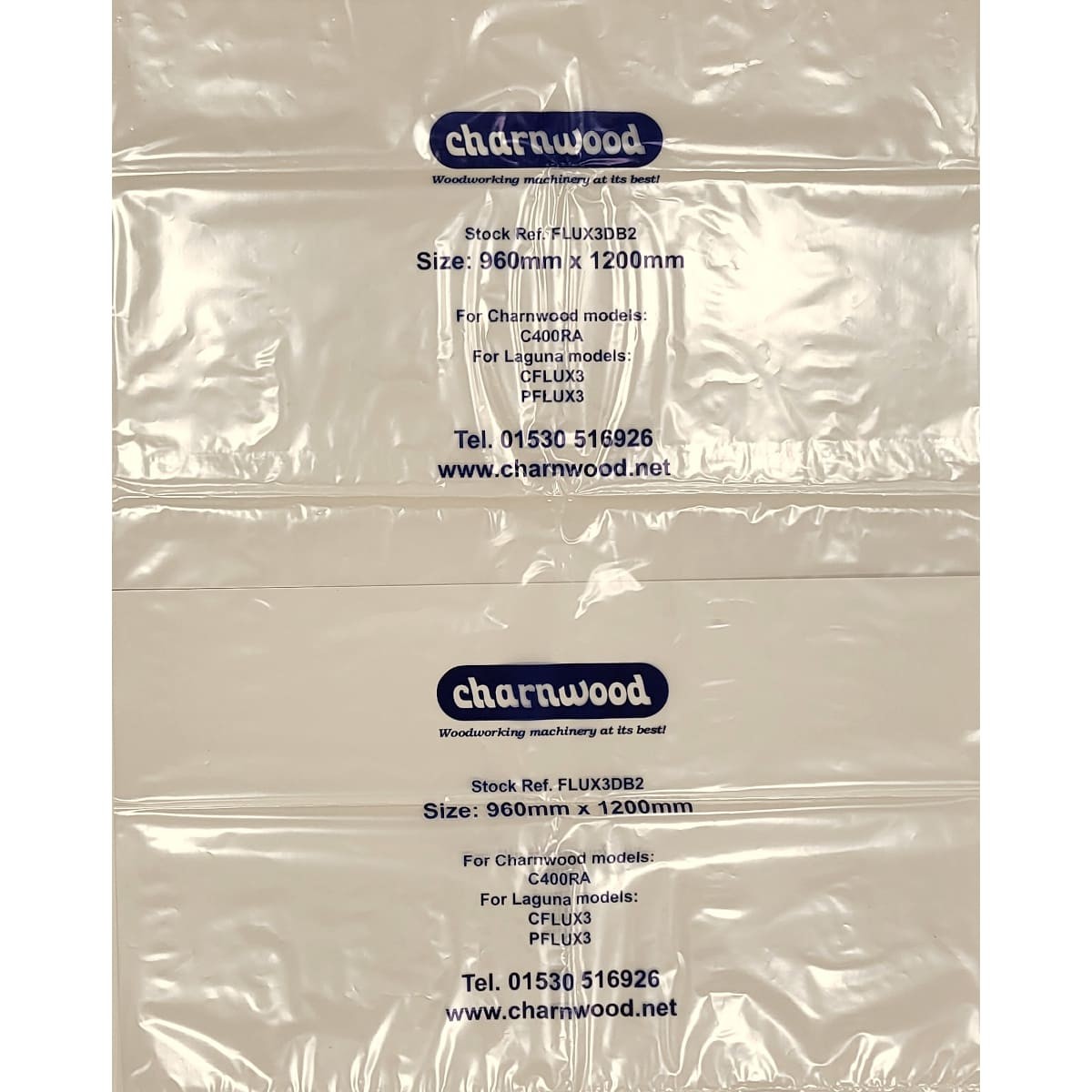 Charnwood Dust Extractor Collection Bags, Size 38'' x 47'', Pack of 10 - Image 2