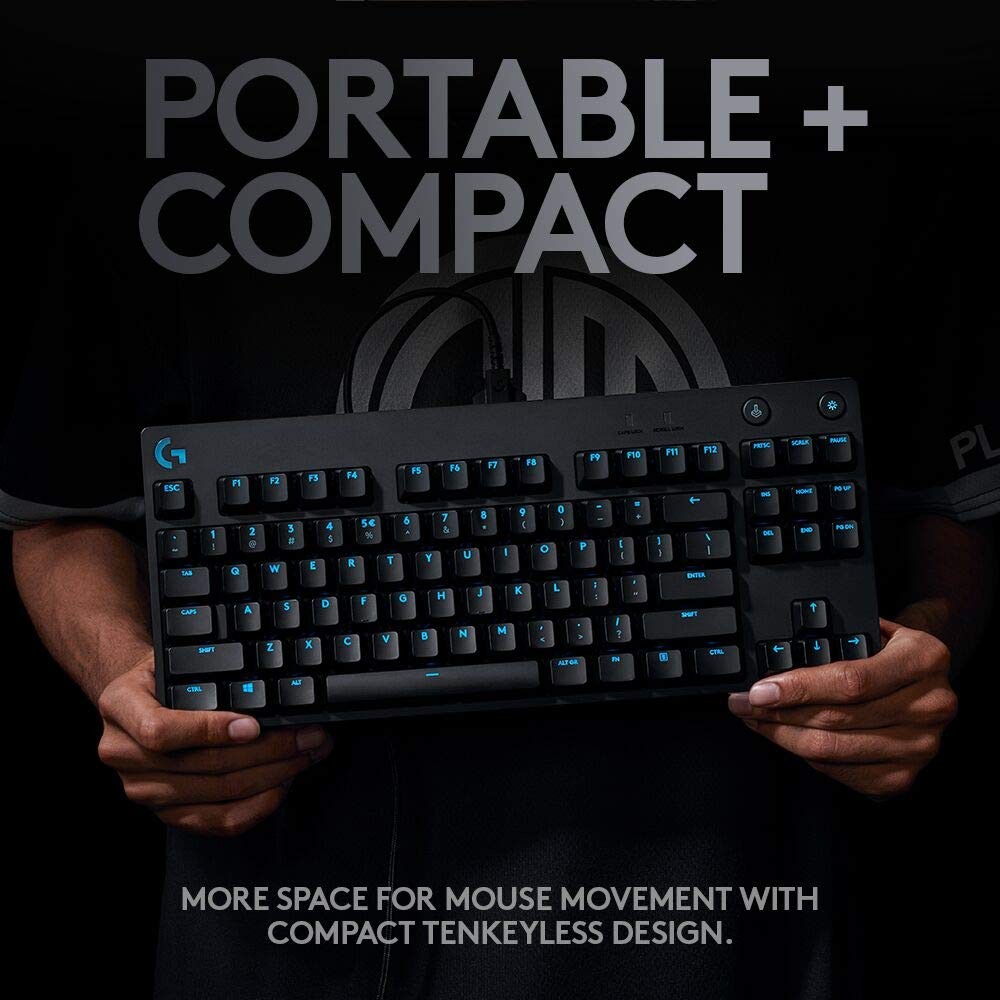 Paquete de escritorio Logitech Pro: teclado mecánico G PRO + almohadilla XL para mouse, imagen 5