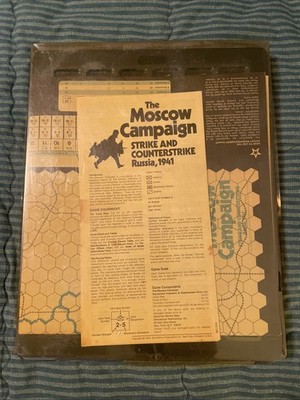 SPI. 1972. The Moscow Campaign. Strike And Counterstrike. Punched. GC.