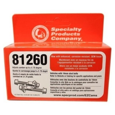 SPC Performance 81260 EZ Cam XR 14mm Adjustable Camber Bolt Kit