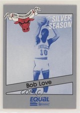 1990-91 Star Equal Chicago Bulls 25th Anniversary Bob Love #9 0w6