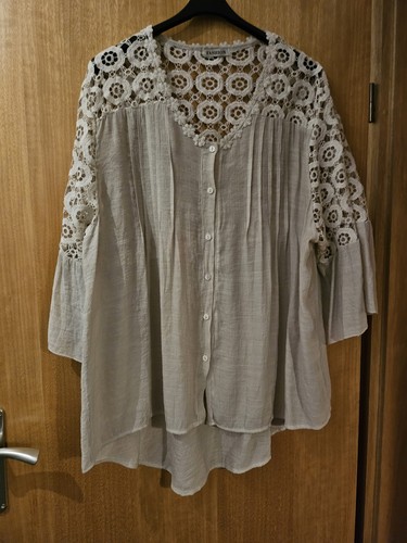 Ausgefallene Beige Tunika Gr.44-46 Wie Neu