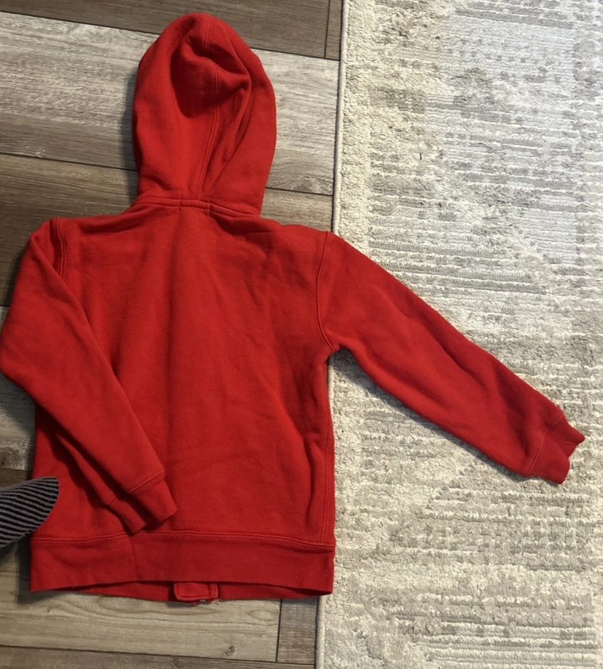 POLO RALPH LAUREN Niño Pequeño Niños Talla 6 Rojo Azul Cremallera Completa Sudadera con Capucha Azul Marino Poni Niño Foto 4 de 4