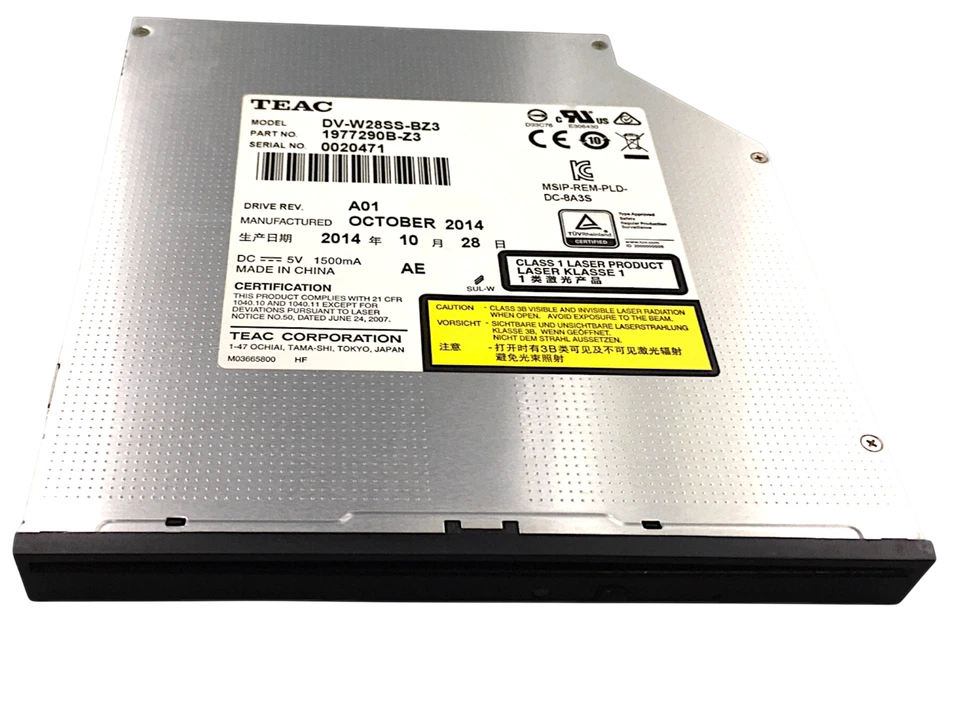 Unidad de DVD Super Multi 8X DVDRW Regrabadora 24X Grabadora CD-RW Teac DV-W28SS-BZ3 Foto 2 de 4