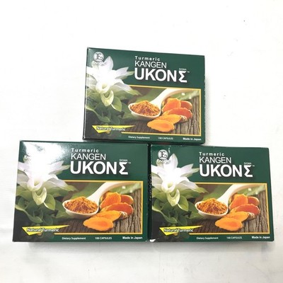 Lot Of 3 Enagic Turmeric Kangen Ukon Organic Multivitamins Vegeterian Capsules
