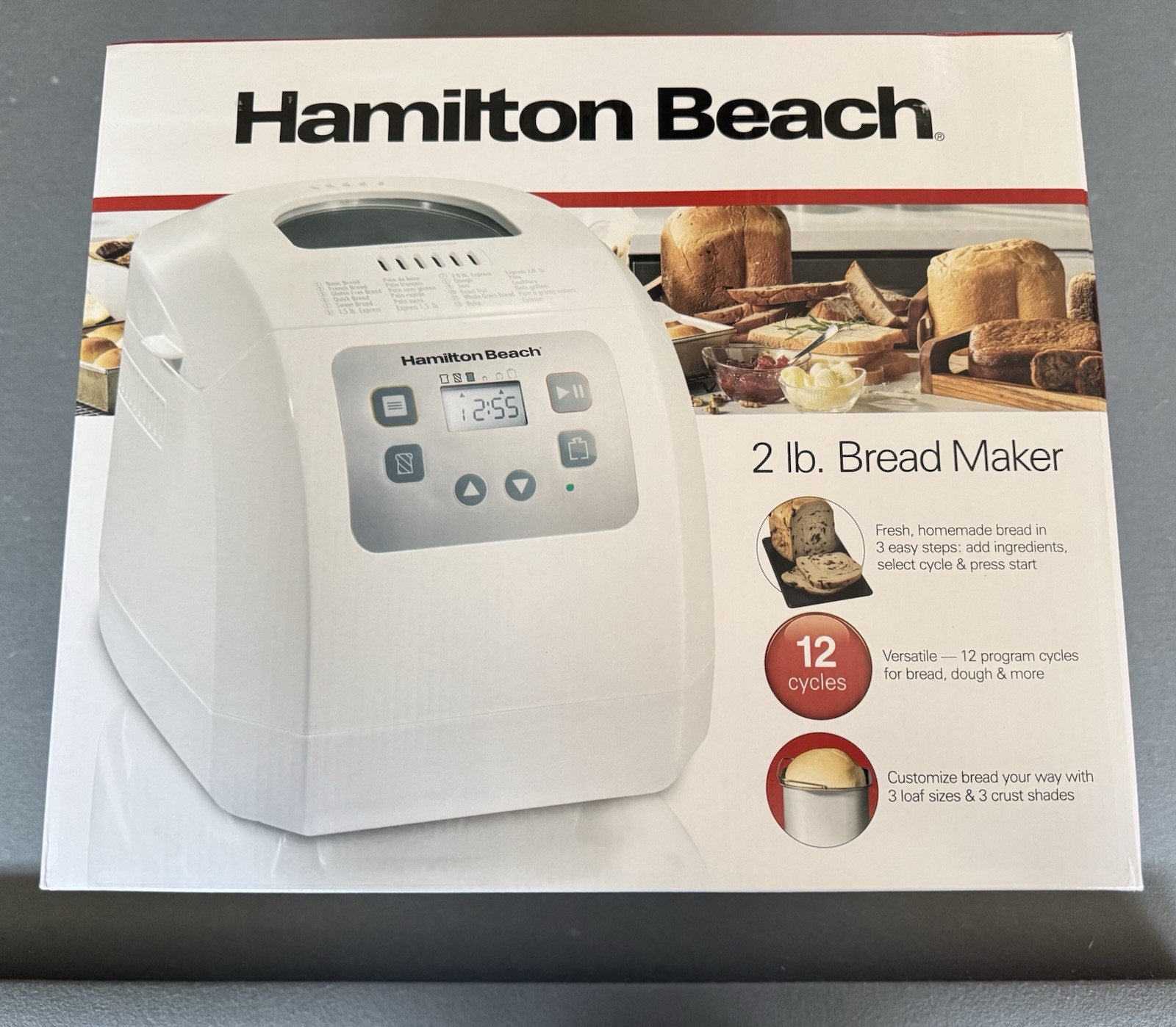 Hamilton Beach HomeBaker Bread Machine White New In Box Never Used
