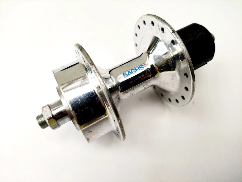 Nuevo de Lote Antiguo Raro Sachs NUEVO ÉXITO Buje Trasero 6 Pernos DISCO 7 velocidades Shimano 36h Foto 3 de 4