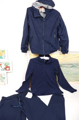 Set Paket Kinder 9-10 Jahre Schule Hose Jacke Pullover Fleece Reißverschluss Strickjacke