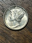 1945 Mercury Silver Dime - NICE COIN! - AU/BU! - Ships Free!