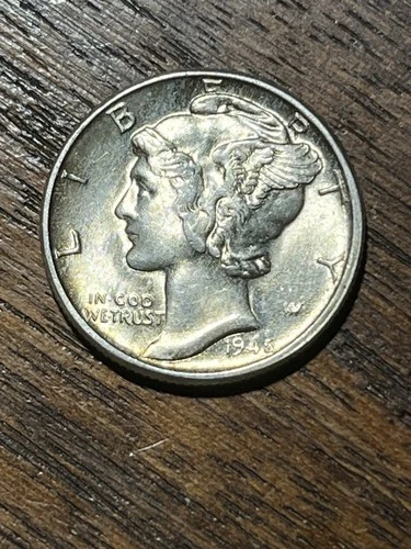 1945 Mercury Silver Dime - NICE COIN! - AU/BU! - Ships Free!