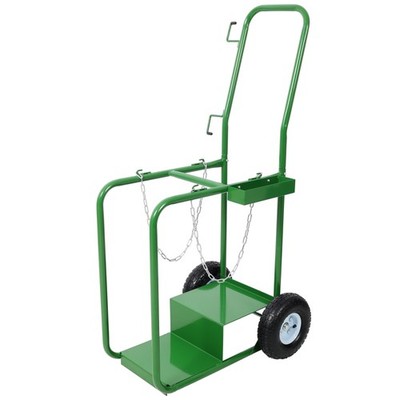 Heavy Duty Gas Cylinder Hand Truck Cart W/ 10'' Wheels Holds 440lbs