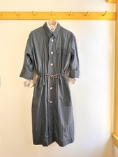Vintage 80s PLANTATION ISSEY MIYAKE dot label trench jacket coat windcoat dress