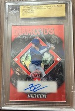 2025 Leaf Metal Diamonds In Rough Prismatic Red 🔥 XAVIER NEYENS Autograph 1/1