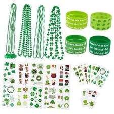 94Pcs St. Patrick's Day Shamrock Accessories Party Favor Set Include 12