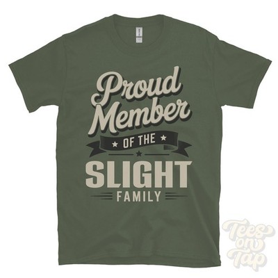 STOLZES MITGLIED DER LEICHTEN FAMILIE T-SHIRT Nachname Nachname Erbe Abstammung