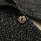 Harris Tweed 40S Black Herringbone Sport Coat Vintage