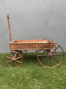 Antique Goodwill Soap Company Wood Wagon