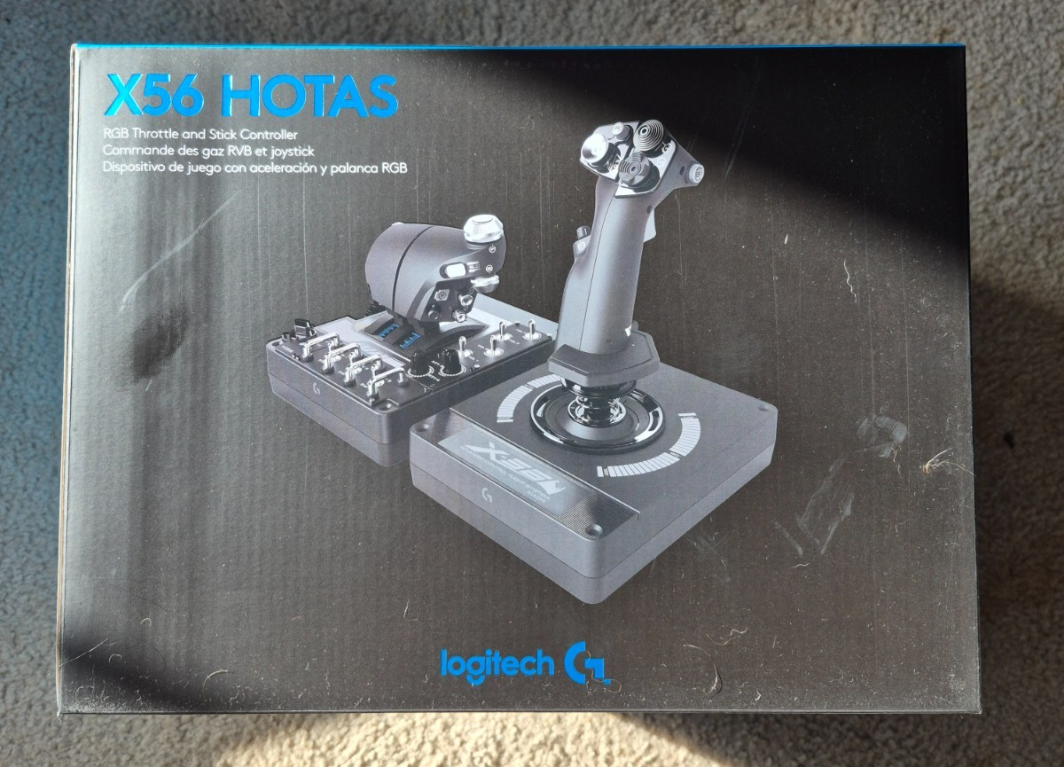 Logitech X56 H.o.t.a.s. RGB Throttle and Stick Simulation