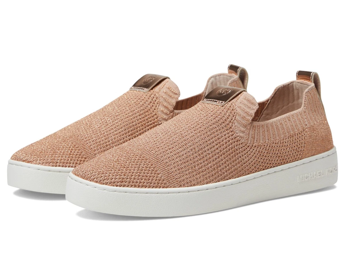Michael Kors Tan/Beige MK Monogram Slip-On Sneakers MICHAEL Michael Kors KEATON ZIP SLIP ON Beige - Free  main image 2