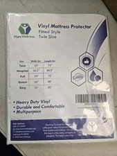 Mars Wellness Waterproof Vinyl Mattress Protector and Cover - 1 Pack TWIN