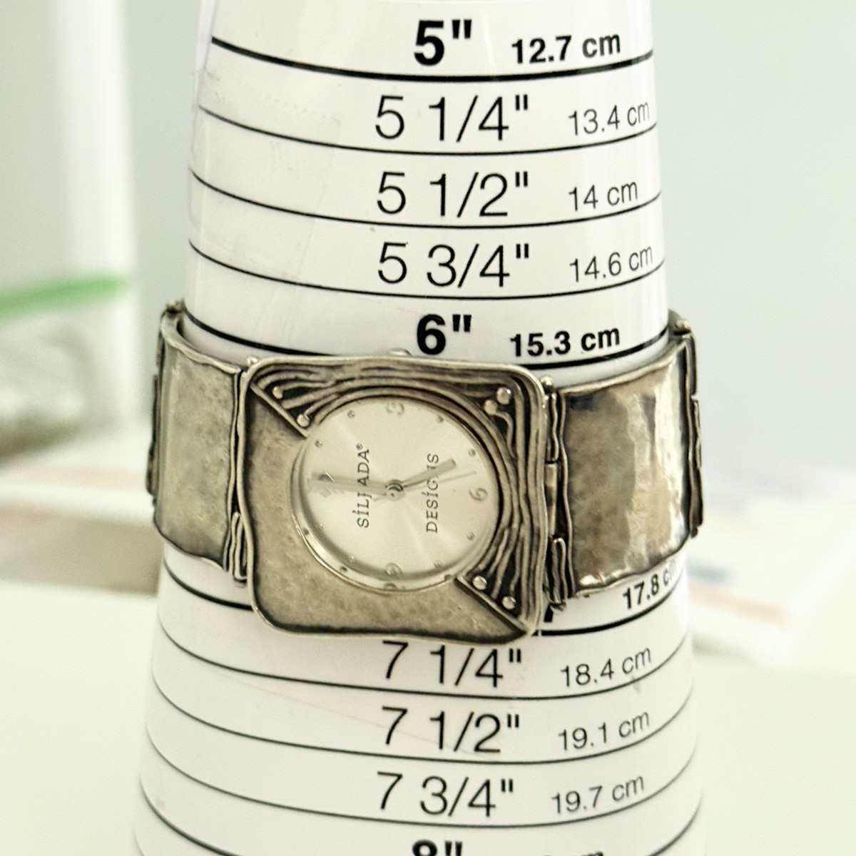 H169 ladys sterling silver SILPADA watch bracelet H290 ladys sterling silver SILPADA quartz wrap around watch  main image 3