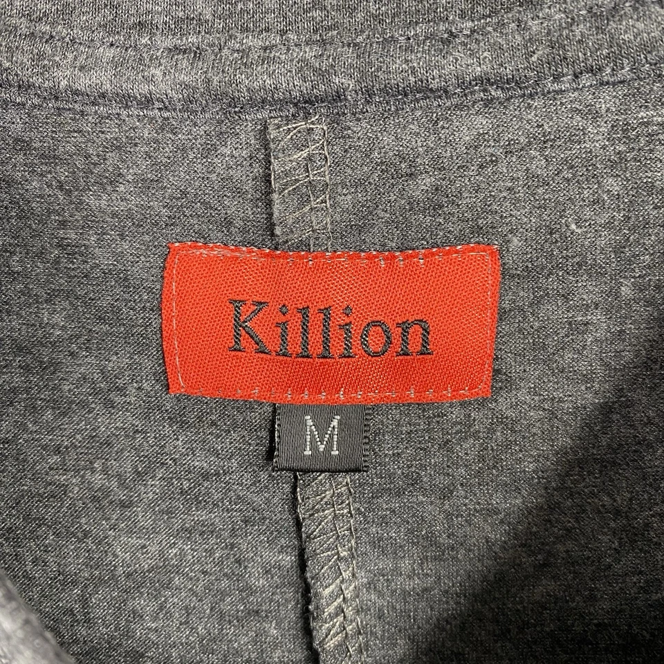 Killion Mens T Shirt Sz M Gray Short Sleeve Crew Neck Classic Minimalist Cotton - Image 2 of 4