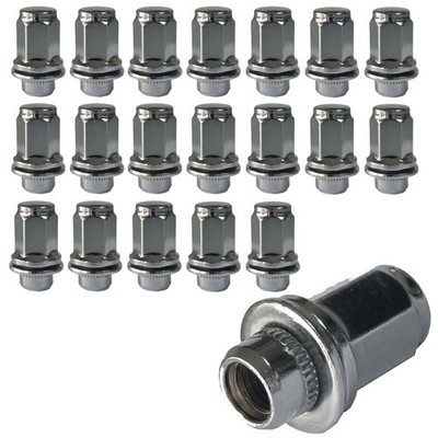 20 Radmuttern Flachbund M12x1.5 47mm chrom für Lexus ES III GS I GS II GX I AWD