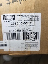 Unity 325 Series 6 In Spotlight- 50w Halogen Bulb-lh-black Head 205040-0002 Unity 325 Series 6 In Spotlight- 50w Halogen Bulb-lh-black Head 205040-0002