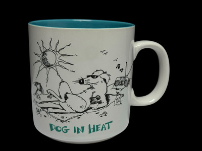 John Lamb ''Dog in Heat'' Mug   Vintage Papel 10oz Cartoon Humor Coffee Cup