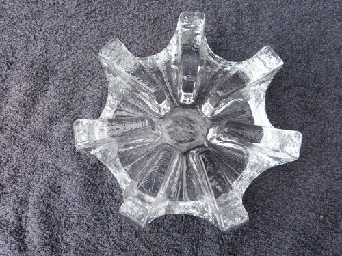 GEORG SHUETTE GLASS TEAPOT WARMER STAND TRIVET CANDLE HOLDER VINTAGE SOLID GLASS - Picture 9 of 11