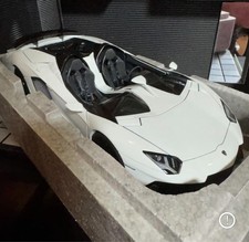 Autoart 1/18 Lamborghini Aventador J White Diecast Model Full Open Rare