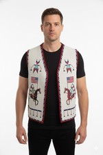 Powwow Regalia Vest Hand Beaded Native Traditional Tribal Outfit PRV181