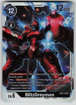 BlitzGreymon Foil Super Rare Starter Deck 05: Machine Black ST5-13 SR NM