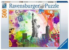 NEW Ravensburger 500 Pieces Jigsaw Puzzle 9 Ages New York Postcard