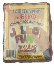 ⭐️ Vtg Red JELL-O Alphabet Jigglers Molds NEW Jello Jiggler Set - SEALED ⭐