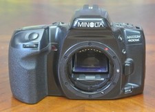 Konica Minolta Maxxum 400si SLR Film Camera EXCELLENT Tested Working No Battery