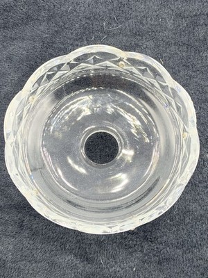 4-1/2  Crystal Cut Glass Lamp Bobeche ( Used)